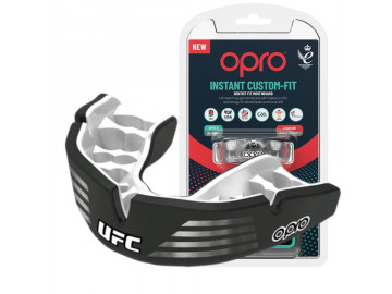 Капа OPRO Instant Custom-Fit UFC доросла (вік 11+) Silver/Black (art.102529002)