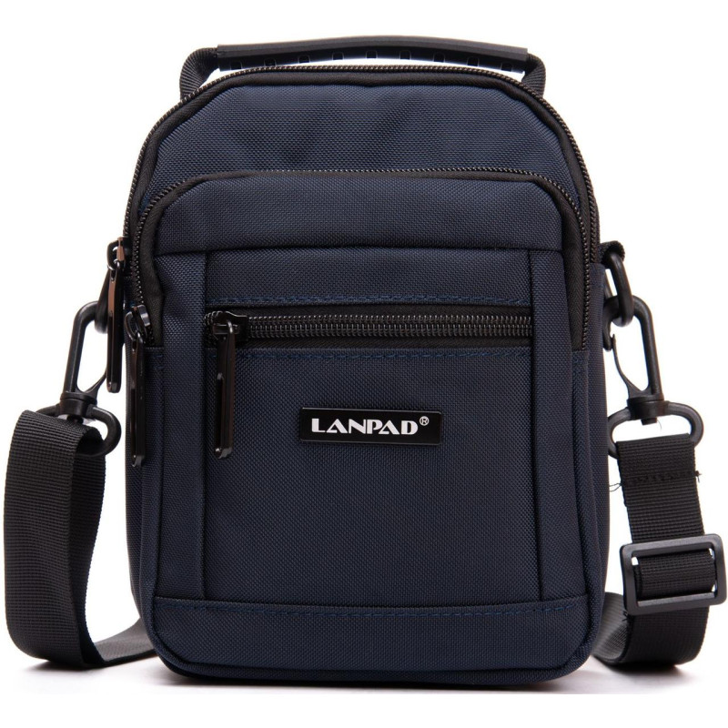 Сумка мужская Lanpad на плечо синяя