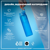 Пляшка для води ION8 1000 мл. (ЕКО пляшка) BPA Free, Blue Пляшка для води ION8 1000 мл. (ЕКО пляшка) BPA Free, Blue