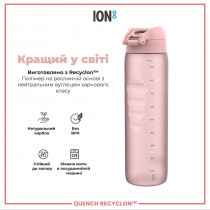 Пляшка для води ION8 1000 мл. (ЕКО пляшка) BPA Free, Rose Quartz Пляшка для води ION8 1000 мл. (ЕКО пляшка) BPA Free, Rose Quartz