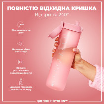 Пляшка для води ION8 1000 мл. (ЕКО пляшка) BPA Free, Rose Quartz Пляшка для води ION8 1000 мл. (ЕКО пляшка) BPA Free, Rose Quartz