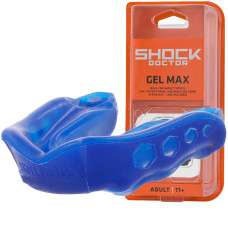 Капа Shock Doctor Gel Max доросла (вік 11+) Blue, Посадка: формується під прикус, Термополімер, Синій