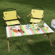Стул раскладной со спинкой для кемпинга WCG Chill Желтый