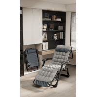 Раскладное кресло шезлонг садовый с подушкой WCG FCB-S01PP