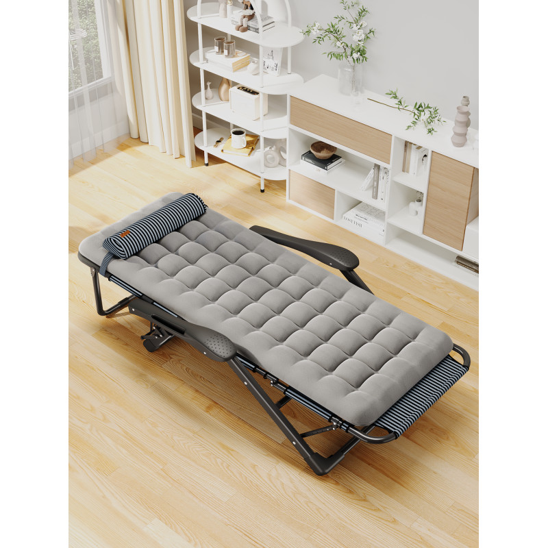 Раскладное кресло шезлонг садовый с подушкой WCG FCB-S01PP