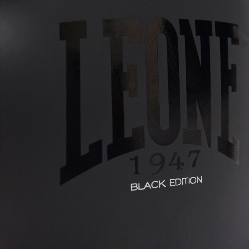 Боксерские перчатки Leone GN059 Black/White (капа в комплекте), 10 унций, PU, FLEX PU, Чёрно-белый