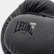 Боксерские перчатки Leone GN059 Black/White (капа в комплекте), 10 унций, PU, FLEX PU, Чёрно-белый