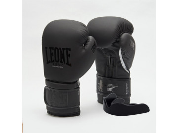 Боксерські рукавиці Leone GN059 Black/White 10 унцій (капу в комплекті)