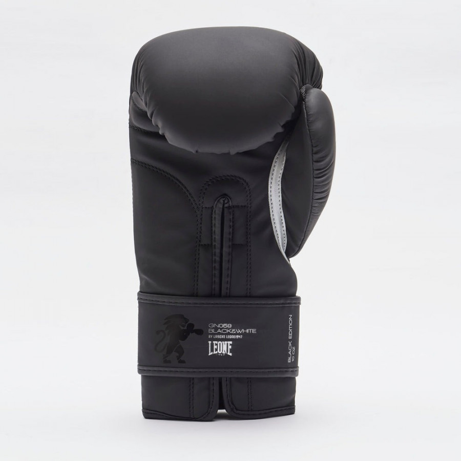 Боксерські рукавиці Leone GN059 Black/White 16 унцій (капу в комплекті)