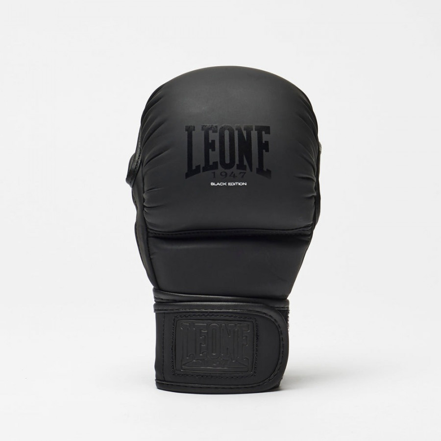 Рукавиці греплінгові для ММА Leone BLACK Edition S (капа в комплекті)