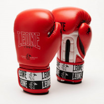 Боксерські рукавиці Leone GN208 ICONIC Red 16 унцій (бинти 4 м. в комплекті)
