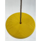 Качеля детская (тарзанка) DISK WCG для детской площадки, Длина 115-190 см (регулируемая), Диаметр диска 28 см, Пластик, Желтый