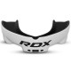 Капа RDX 3w, Взрослая (возраст 12+) White/Black, Посадка: Boil & Bite (кипячение + прикус), Двухслойный полимер, Бело-черный