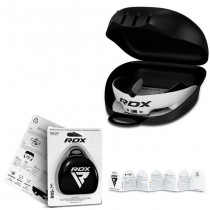 Капа RDX 3w, Доросла (вік 12+) White/Black, Посадка: Boil & Bite (кип’ятіння + прикус), Двошаровий полімер, Біло-чорний Капа RDX 3w, Доросла (вік 12+) White/Black, Посадка: Boil & Bite (кип’ятіння + прикус), Двошаровий полімер, Біло-чорний