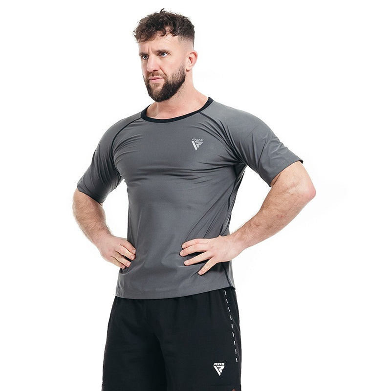 Чоловіча футболка RDX M1 з ефектом сауни Grey L