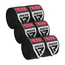 Бинти для боксу RDX RB Hand Wraps Combine 3 пари Black (4.5м.) Бинти для боксу RDX RB Hand Wraps Combine 3 пари Black (4.5м.)