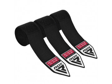 Бинти для боксу RDX RB Hand Wraps Combine 3 пари Black (4.5м.)