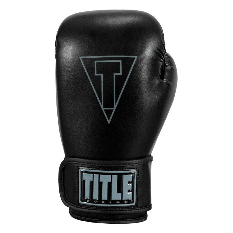 Боксерські рукавиці TITLE Boxing Vegan Gloves Black 16 oz 