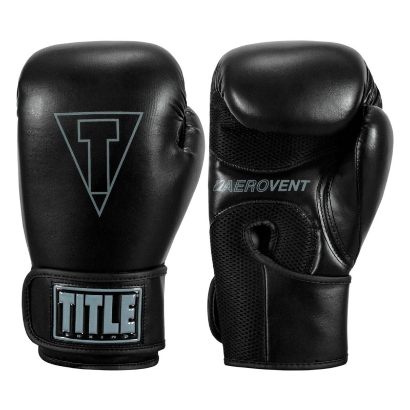 Боксерські рукавиці TITLE Boxing Vegan Gloves Black 16 oz