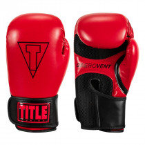 Боксерські рукавиці TITLE Boxing Vegan Gloves Red/Black 16 oz