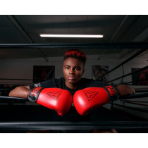Боксерські рукавиці TITLE Boxing Vegan Gloves Red/Black 16 oz