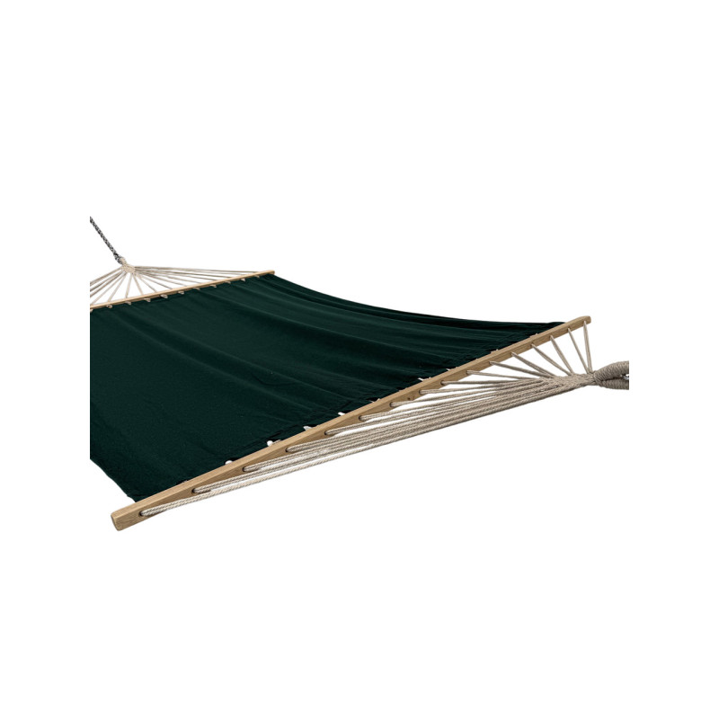 Стойка для гамака WCG + Гамак с планкой WISH изумрудный двухместный XXL 200х150 WCG