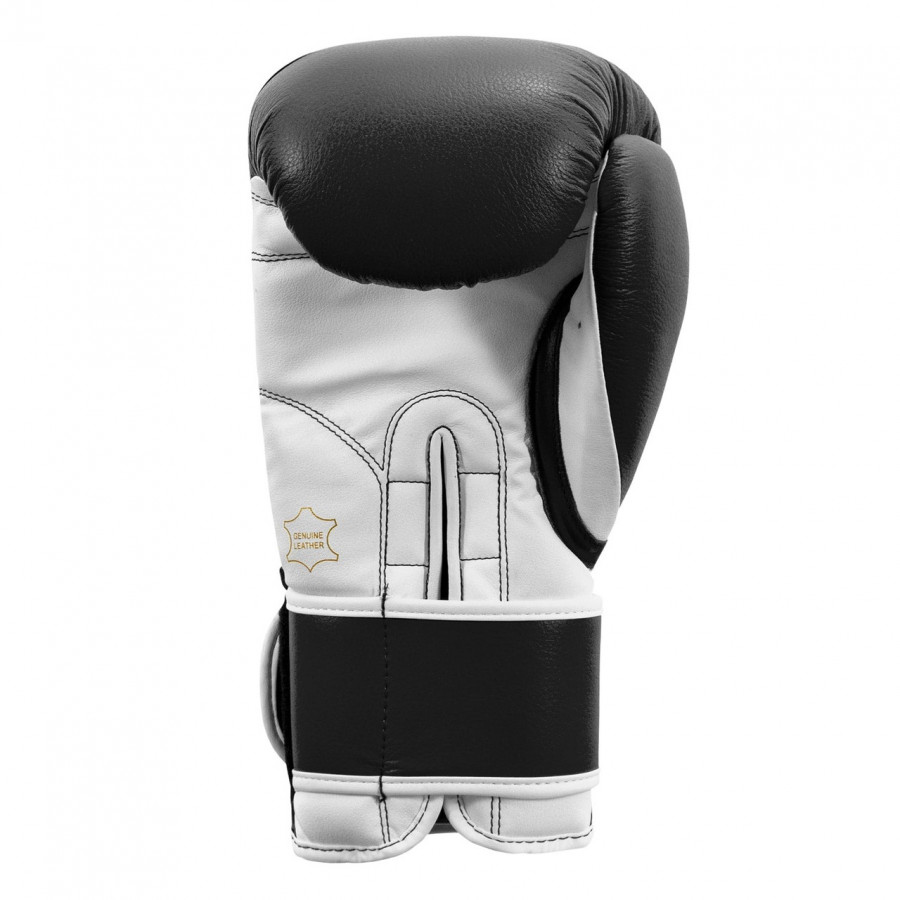 Боксерські рукавиці TITLE Boxing Pro Style Leather Gloves 3.0 Black/White 12 oz