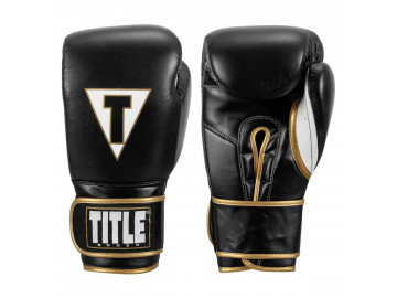 Боксерські рукавиці TITLE Boxeo Mexican Leather Quatro Black/White 12 oz