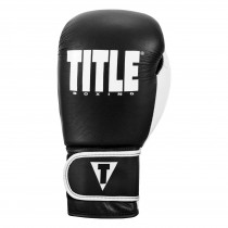 Боксерські рукавиці TITLE Boxing Dynamic Strike Black/White 12 oz