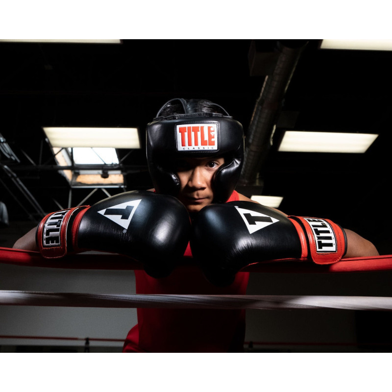 Боксерський шолом TITLE Classic Full Coverage Training Headgear 2.0 Black M 