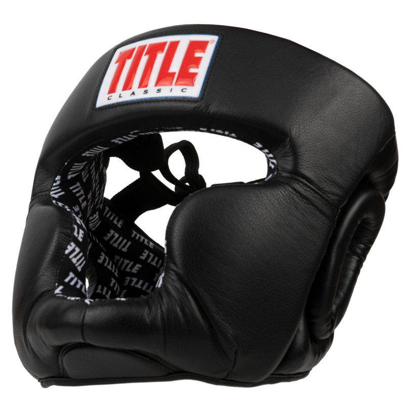 Боксерський шолом TITLE Classic Full Coverage Training Headgear 2.0 Black M