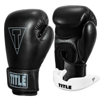 Боксерські рукавиці TITLE Boxing Vegan Gloves Black 16 oz