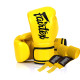 Боксерские перчатки Fairtex BGV14 Yellow (бинты в комплекте), 12 унций, Микрофибра, Желтый
