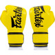 Боксерские перчатки Fairtex BGV14 Yellow (бинты в комплекте), 12 унций, Микрофибра, Желтый