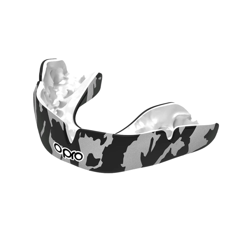Капа OPRO Instant CAMO доросла (вік 11+) Black/White (art.102523002)