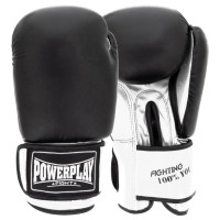 Боксерські рукавиці PowerPlay 3004 Classic Чорно-Білі 10 унцій