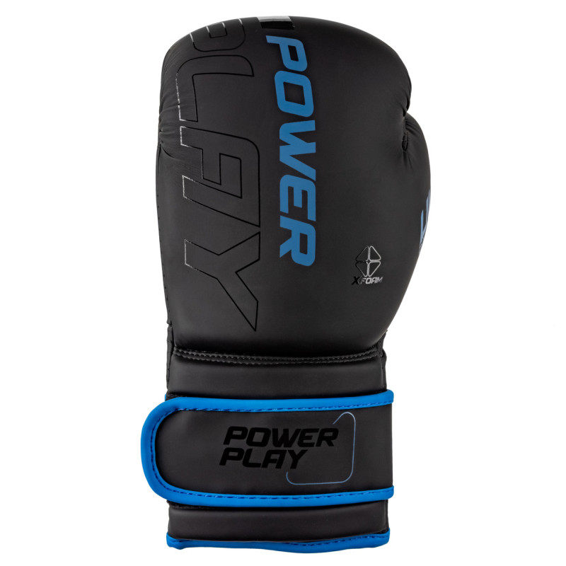 Боксерські рукавиці PowerPlay 3024 Ultra Mat Чорно-Темно сині 14 унцій
