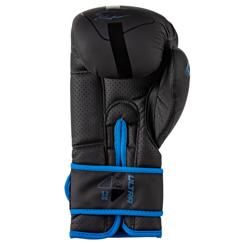 Боксерські рукавиці PowerPlay 3024 Ultra Mat Чорно-Темно сині 14 унцій