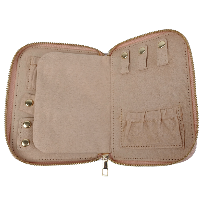Органайзер, футляр для украшений, драгоценностей Travel Jewelry Case розовый
