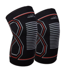 Наколінники спортивні PowerPlay PP-4099 Knee SupportЧорно/Червоні L/XL (пара)