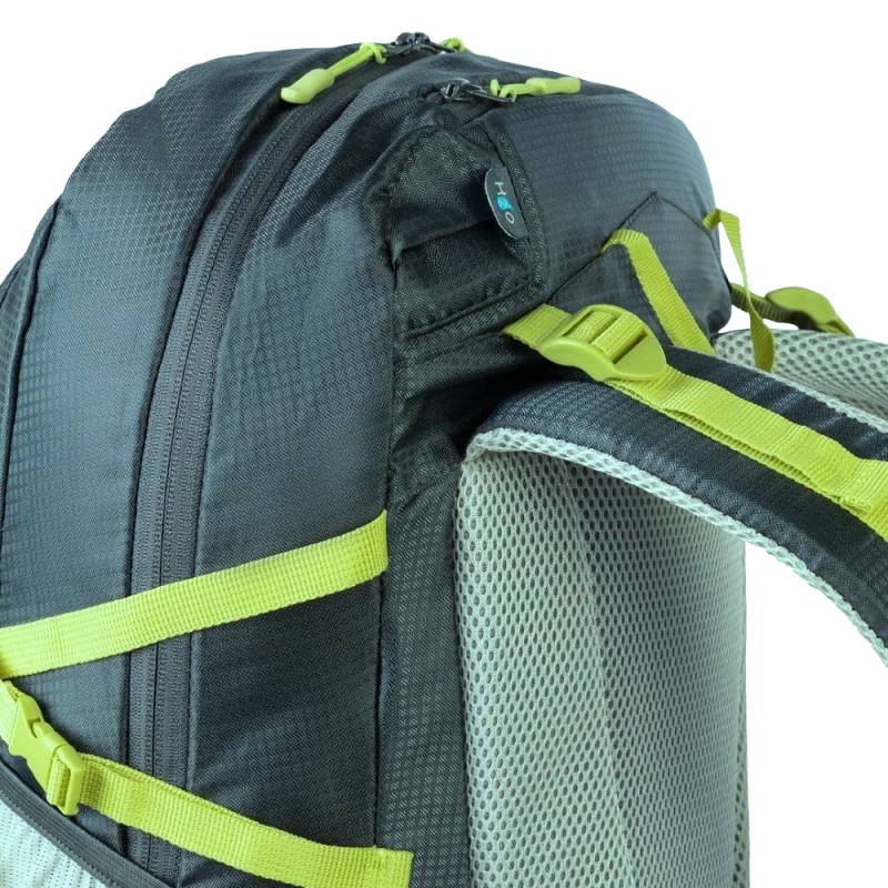 Спортивний рюкзак з дощовиком 30L Crivit сірий з жовтим