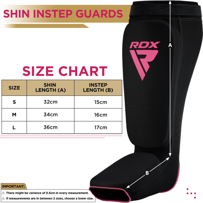 Захист гомілки та стопи RDX Shin Instep Foam Black/Pink M