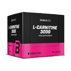L-карнітин, L-Carnitine Ampule 3000, BioTech, 20 x 25 мл (Апельсин)