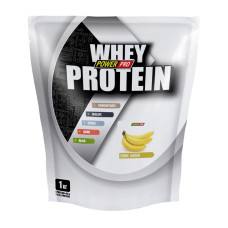 Сывороточный протеин, Whey Protein +урсоловая кислота, Power Pro, 1 кг (Банановый)