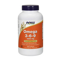 Омега-3, Omega 3-6-9, NOW, 250 капсул