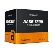 Аргінін, AAKG 7800, BioTech, 20 × 25 мл (Рожевий грейпфрут)