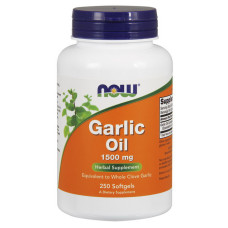 Добавка для здоровья, Garlic Oil 1500 mg, NOW, 250 капсул