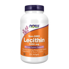 Добавка для здоровья, Lecithin 1200 mg, NOW, 200 капсул