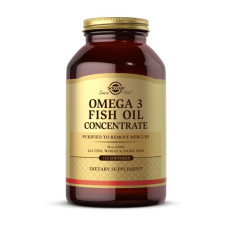 Омега-3, Omega 3 Fish Oil Concentrate, Solgar, 120 капсул