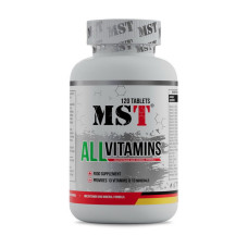 Витамины, All Vitamins, MST, 120 таблеток (Клубника)